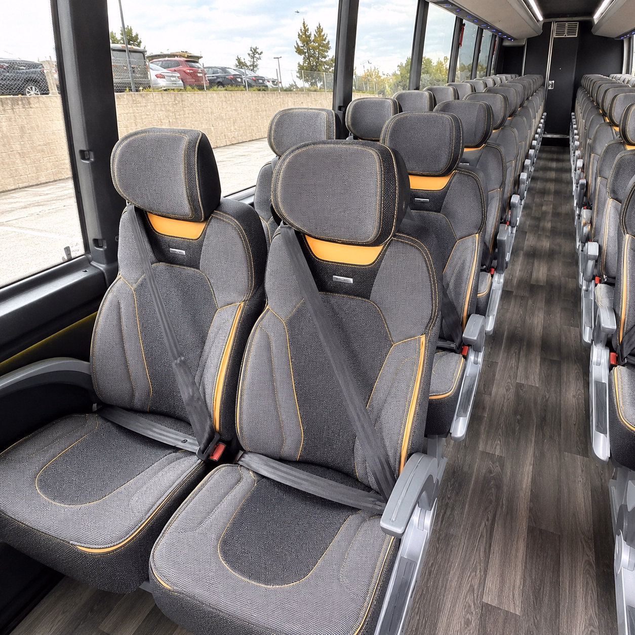 tampa charter bus services interior